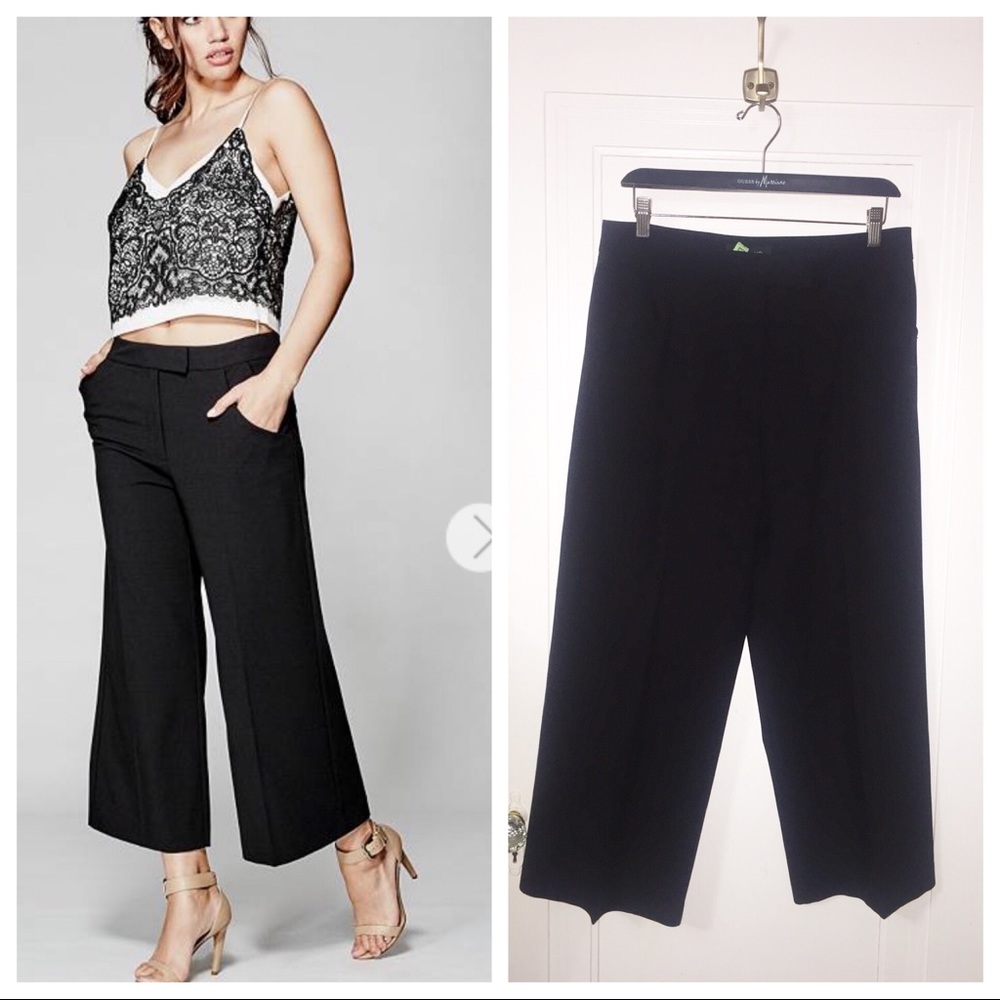 Cropped Wide Leg Pants